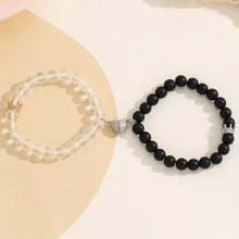 Load image into Gallery viewer, Glow Heart Magnetic Couples Gift Bracelet