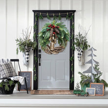 Load image into Gallery viewer, Farmhouse Christmas Wreath, Boho Wreath, Holiday Wreath