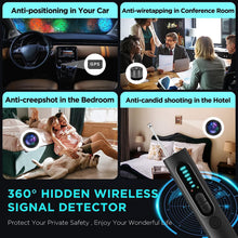Load image into Gallery viewer, Hidden Camera Detector (Military Grade, with built-in RF and GPS Tracking Detection)