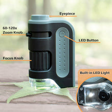 Load image into Gallery viewer, Portable Handheld Pocket Microscope
