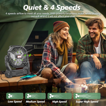 Load image into Gallery viewer, Portable Rechargeable Camping Fan
