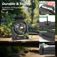 Load image into Gallery viewer, Portable Rechargeable Camping Fan