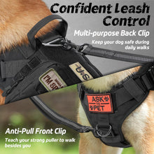 Load image into Gallery viewer, Tactical No Pull Dog Harness