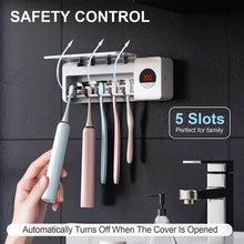 Load image into Gallery viewer, Antibacterial Toothbrush Sanitizer Holder