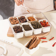 Load image into Gallery viewer, 8 Compartments divided serving tray with Handle