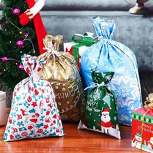 Load image into Gallery viewer, Drawstring Christmas Gift Bags 15 Sets