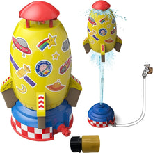 Load image into Gallery viewer, Kids Flying Rocket Water Sprinkler Toy for Outdoor Play