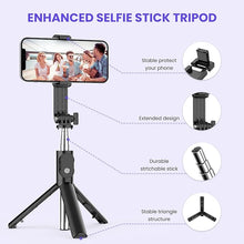 Load image into Gallery viewer, 6 In 1 Wireless Bluetooth Selfie Stick With Fill Light