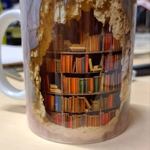 Load image into Gallery viewer, 3D Library Bookshelf Mug, Coffee Mugs Gift for Book Lovers