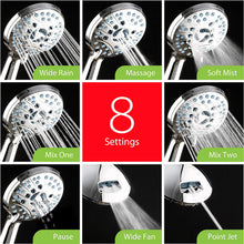 Load image into Gallery viewer, Adjustable Pressure Handheld Shower Head With A Hose