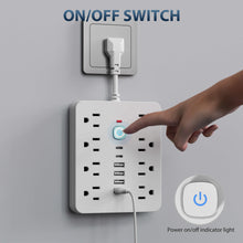 Load image into Gallery viewer, 14-In-1 Power Strip With Surge Protection