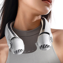 Load image into Gallery viewer, Wearable Rechargeable Summer Travel Neck Cooling Fan