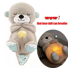 Load image into Gallery viewer, Breathing Otter Musical Stuffed Baby Plush Toy – Perfect Newborn Sensory Comfort Gift