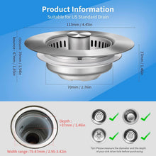 Load image into Gallery viewer, Kitchen Sink Drain Strainer