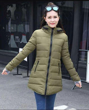 Load image into Gallery viewer, Long Quilted Coat For Women