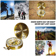Load image into Gallery viewer, Dad To Son - Enjoy The Ride - Compass Lettering Multi-Function Compass