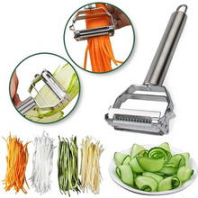 Load image into Gallery viewer, Ultra-sharp stainless steel multifunction vegetable peeler
