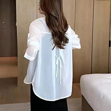 Load image into Gallery viewer, Plain Silk Chiffon Shirt