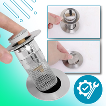 Load image into Gallery viewer, Retractable sink stopper to prevent odors