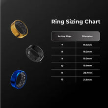 Load image into Gallery viewer, Titanium smart ring for men and women, designed to monitor blood pressure and track health metrics. Stylish and multifunctional.
