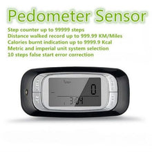 Load image into Gallery viewer, Walking 3D Pedometer with Clip and Strap plus. 30 Days Memory, Accurate Step Counter