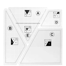 Load image into Gallery viewer, Creative Quilting Cutting Template (4 pcs set)