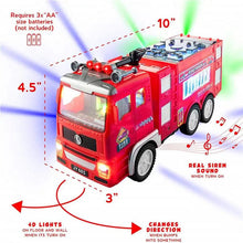 Load image into Gallery viewer, Electric Fire Engine Toy With Lights For Children
