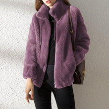 Load image into Gallery viewer, High Collar Fur Down Jacket