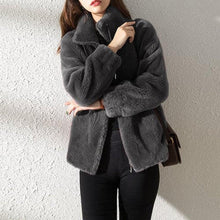 Load image into Gallery viewer, High Collar Fur Down Jacket