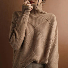 Load image into Gallery viewer, Plain Cashmere Roll Neck Sweater