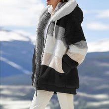 Load image into Gallery viewer, Multicolored Hooded Coat