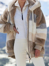 Load image into Gallery viewer, Multicolored Hooded Coat