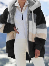 Load image into Gallery viewer, Multicolored Hooded Coat