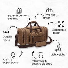 Load image into Gallery viewer, Large Capacity Canvas Travel Bag