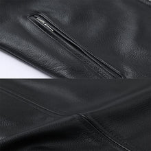 Load image into Gallery viewer, Leather Biker Collar Jacket
