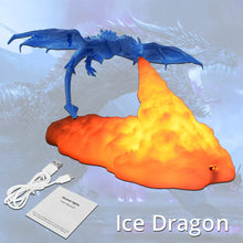 Load image into Gallery viewer, Fire-Breathing Dragon Lamp
