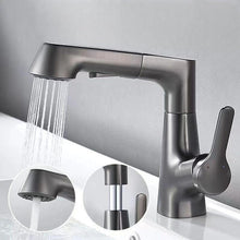 Load image into Gallery viewer, Bathroom Faucet With Rotating Retractable Hand Shower