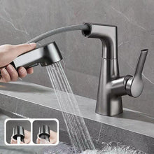Load image into Gallery viewer, Bathroom Faucet With Rotating Retractable Hand Shower