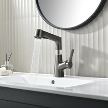 Load image into Gallery viewer, Bathroom Faucet With Rotating Retractable Hand Shower