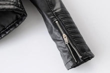 Load image into Gallery viewer, Leather Biker Jacket