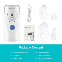 Load image into Gallery viewer, Mini Ultrasonic Portable Handheld Nebulizer Machine Mesh Steam Inhaler for Kids, Adults