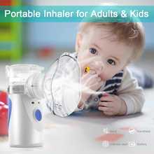 Load image into Gallery viewer, Mini Ultrasonic Portable Handheld Nebulizer Machine Mesh Steam Inhaler for Kids, Adults
