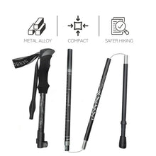 Load image into Gallery viewer, Premium Automatic Retractable Hiking Stick