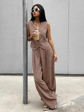 Load image into Gallery viewer, Striped Pants and Vest Set
