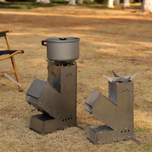 Load image into Gallery viewer, Portable Outdoor Rocket Wood Burning Stove Heater