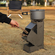 Load image into Gallery viewer, Portable Outdoor Rocket Wood Burning Stove Heater