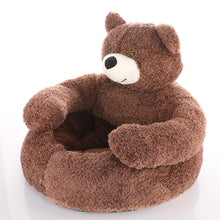 Load image into Gallery viewer, Bear Shaped Winter Plush Pet Dog Bed