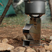 Load image into Gallery viewer, Portable Outdoor Rocket Wood Burning Stove Heater