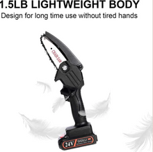 Load image into Gallery viewer, Upgraded 24V Mini Chainsaw