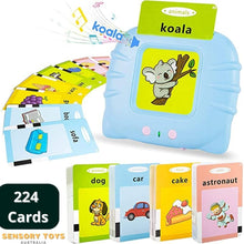 Load image into Gallery viewer, Audible Flashcard Device - Early Educational Device + Flashcards (224 Cards)